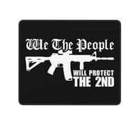 Tappetino Mouse Gaming We The People Ar15 Will Protect The 2Nd Amendment Antiscivolo Tappetino per Mouse Gaming Bordi Cuciti Desk Mat per Laptop Pc Gaming 10X12In