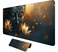 Tappetino Mouse Gaming XXL 1000x500mm, Tappetino Mouse Orchidea Design con Bordi Cuciti, zen Mouse Pad Gaming Accessori per Migliora Precisione e Velocità, Extended Keyboard Pad per Scrivania,o-1858