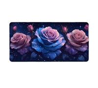 Tappetino Mouse Gaming XXL 800 x 400 mm Tappetino Antiscivolo Sottomano Da Scrivania Per Mouse e Tastiera, Con Base In Gomma Antiscivolo, Lavabile, Mouse Pad Colore rosa, Regalo per Uomo L-101