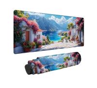 Tappetino Mouse Gaming XXL, Tappetino per Mouse Colore 800 x 400 x 3MM, Mousepad Paesaggio, Ufficio Accessori, Superficie Prova di Versamento, Base in Gomma Antiscivolo Bordi Cuciti -2510O40