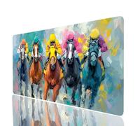 Tappetino Mouse Gara Tappetino Mouse xxl 100x50x0.3cm, Mousepad Astratto Cucire i Bordi Migliorare la Precisione e la Velocità, Mousepad per Scrivania Gaming Tastiera Wireless Pc Portatile JXL-3202