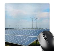 Tappetino Mouse, Germany Wind Energy Turbines And Solar Panels Antisfilacciamento Tampone per Mouse Base in Gomma Gaming Pad per Tastiera Ufficio Pc 25X30cm
