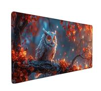 Tappetino Mouse Giallo Tappetino Mouse Gaming XXL 1200 x 600mm, Bordi Cuciti Mouse Pad Autunno Mousepad Base in Gomma Antiscivolo Impermeabile Accessori Scrivania per Gaming, Ufficio e Casa -ly2505GB