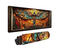 Tappetino Mouse Giallo Tappetino Mouse XXL 60 x 30 cm, Mousepad Egitto Sottomano Scrivania con Base in Gomma Antiscivolo, Impermeabile Tappeto Scrivania con Bordi Cuciti per Laptop, Regalo -hjw2601FF