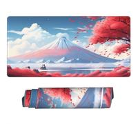 Tappetino Mouse Giapponese, Mouse Pad XXL 1000 x 500 x 3 mm, Monte Fuji Tappetino Gaming Grande Sottomano Scrivania, Impermeabile Mousepad con Base in Gomma Antiscivolo per Computer, PC-MP637