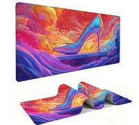 Tappetino Mouse Gioco, XXL 500 x 250 mm Grande Mouse Pad, Tappetino Scrivania con Base in Gomma Antiscivolo, Mousepad con Bordi Cuciti, per Computer, PC, Regalo per Uomo (Scarpe da tacco alto) g-305