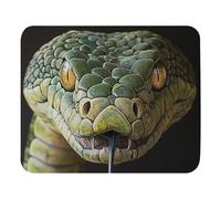 Tappetino Mouse Green Rattle Snake Close Up 25X30Cm Portatile Tappetino Mouse Piccolo Soffice Mousepad per Laptop Pc