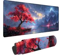 Tappetino Mouse Grigio Tappetino Mouse Grande Albero Della Vita Esteso Gaming Mousepad XXL 900 x 400 x 3 mm, Base in Gomma Impermeabile e Antiscivolo Sottomano Scrivania per Accessori Scrivania M-A