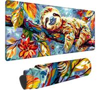 Tappetino Mouse Grigio Tappetino Mouse Grande Animale Esteso Gaming Mousepad XXL 900x300x3 mm, Base in Gomma Impermeabile e Antiscivolo Sottomano Scrivania per Gaming, Laptop, Accessori Scrivania H-O