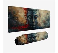 Tappetino Mouse Grigio Tappetino Scrivania, Mouse Pad zen Tappeto Mouse, Impermeabile Mousepad XXL 1500x800, con Bordi Cuciti, Antiscivolo, Migliora Precisione e Velocità, Accessori Gaming H2-66