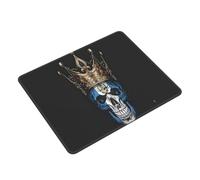 Tappetino Mouse Guatemala Guatemalan Flag Crown Skull Mousepad Resistente agli Schizzi Tappetini Base Antiscivolo Tappetino per Mouse per Pc E Laptop Computer Casa M