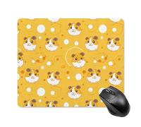 Tappetino Mouse Guinea Pigs Hamster Cheese Tappetino per Mouse Resistente agli Schizzi Mouse Pad Base Antiscivolo Mousepad per Ufficio Computer Essenziale per Ufficio M