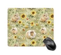 Tappetino Mouse Hamster Sunflower Guinea Pigs Mousepad Superficie Antipolvere Tappetini Soft Mouse Pad per Pc E Laptop Ufficio Essenziale per Ufficio L