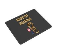 Tappetino Mouse I Am Deaf Hearing Impaired Mouse Pad Superficie Antipolvere Tappetini Resistente agli Schizzi Accessori Gaming per Ufficio Essenziale per Ufficio Casa L