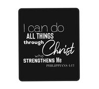 Tappetino Mouse I Can Do all Things Through Christ Who Strengthens Me Mouse Pad Multifunzione Tappetino Scrivania Impermeabile Mousepad per Ufficio Computer Casa 25X30CM