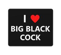 Tappetino Mouse I Love Big Black Cock Tappetino per Mouse Soft Mousepad Gaming Accessori Gaming per Pc E Laptop Ufficio Casa L