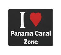 Tappetino Mouse I Love Panama Canal Zone Tappetini Resistente agli Schizzi Mousepad Superficie Antipolvere Accessori Gaming per Essenziale per Ufficio Pc E Laptop Computer S