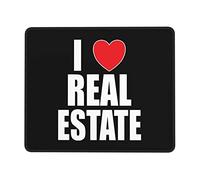 Tappetino Mouse, I Love Real Estate Mousepad Confortevole Tappetino Mouse Gaming Antipolvere Gaming Tappetino Mouse per Casa Pc 25X30Cm