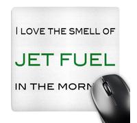 Tappetino Mouse, I Love The Smell of Jet Fuel in The Morning Green Bordi Cuciti Tappetini per Il Mouse da Gioco Multifunzionale Mousepad per Gamers Pc Notebook 25X30cm