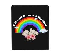 Tappetino Mouse I Read Banned Books Tappetino Scrivania Uso Prolungato Mouse Pad Multifunzione Mousepad per Casa Computer Laptop 25X30CM