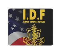 Tappetino Mouse IDF Israel Defense Forces 3Ply Accessori Gaming Resistente agli Schizzi Mouse Pad Superficie Antipolvere Tappetini per Ufficio Essenziale per Ufficio Casa S