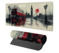 Tappetino Mouse Il Big Ben, Tappetino Mouse XXL 1200x600x3mm, Mousepad Gaming Accessori Scrivania, Sottomano Scrivania con Base in Gomma Antiscivolo, Ufficio Accessori, per Ufficio, PC, Grigio 3-7316