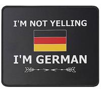 Tappetino Mouse I'm Not Yelling I'm German Mousepad Soft Tappetino per Mouse Gaming Mouse Pad per Essenziale per Ufficio Pc E Laptop Casa M