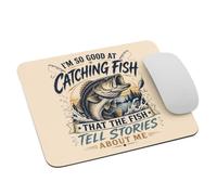 Tappetino Mouse I'm So Good At Catching Fish Funny Gaming Mousepad Casa