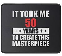 Tappetino Mouse It Took Me 50 Years Funny 50 Years Old Joke Mousepad Gaming Tappetino per Mouse Base Antiscivolo Accessori Gaming per Ufficio Pc E Laptop Computer L