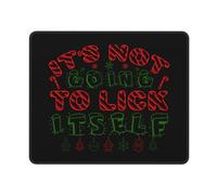 Tappetino Mouse It's Not Going To Lick Itself Merry Christmas Mouse Pad Impermeabile Tappetino Scrivania Durevole Mousepad per Casa Laptop Computer 25X30CM