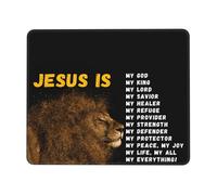 Tappetino Mouse Jesus Is My God My Lord Accessori Gaming Resistente agli Schizzi Mousepad Soft Tappetino per Mouse per Essenziale per Ufficio Computer Casa L