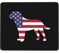 Tappetino Mouse Labrador American Flag Patriotic Labrador Dog Resistente agli Schizzi Accessori Gaming Base Antiscivolo Tappetino per Mouse per Pc E Laptop Essenziale per Ufficio Ufficio L