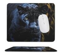 Tappetino Mouse, Leopard with Blue Eyes Printed Lavabile Mouse Pad Personalizzato Tappetino da Gaming per Pc Ufficio Computer 25X30cm