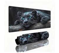 Tappetino Mouse Leopardo Tappeto Scrivania 800x400x3mm Tappetino Mouse Gaming Mistero Mousepad Esteso Durevole Base In Gomma Impermeabile e Antiscivolo Accessori per Computer,Proteggi Scrivania W1-565