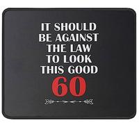 Tappetino Mouse Look Good At 50 50Th Birthday Fifty Years Old Mousepad Multifunzione Tappetino Scrivania Impermeabile Mouse Pad per Casa Computer Ufficio 25X30CM