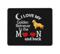 Tappetino Mouse Love Golden Retriever Accessori Gaming Superficie Antipolvere Mouse Pad Soft Tappetini per Computer Casa Pc E Laptop L