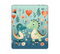 Tappetino Mouse, Lovely Little Dinosaur Baby Gaming Tappetino Mouse Antiscivolo Tappetini Mouse Antipolvere Tappetini per Il Mouse per Gaming Ufficio 25X30Cm