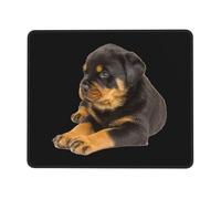 Tappetino Mouse, Lovely Rottweiler Tappeto Mouse Pratica Tappetino Mouse Pad Personalizzato Mousepad per Gamers Ufficio 25X30Cm