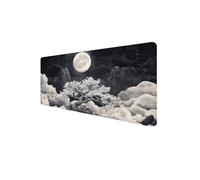 Tappetino Mouse Luna 800x400x3mm Tappetino Mouse XXL Mouse pad Gaming, con Bordi Cuciti Tappeto Scrivania, Base in Gomma Antiscivolo Mousepad, per PC, Laptop - Migliora la Precisione (Albero) D1-832