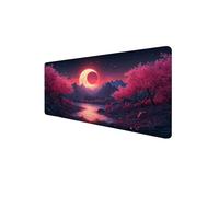 Tappetino Mouse Luna 800x400x3mm Tappetino Mouse XXL Mouse pad Gaming, con Bordi Cuciti Tappeto Scrivania, Base in Gomma Antiscivolo Mousepad, per PC, Laptop - Migliora la Precisione (Albero) D1-834