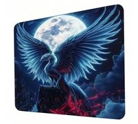 Tappetino Mouse - luna, Mouse Pad per Computer con Base in Gomma Antiscivolo, Scorrimento Facile, Resistente agli Schizzi, Materiali Durevoli, Portatile Tappetino Scrivania 290 x 240 mm - drago J0-933