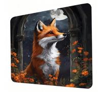Tappetino Mouse - luna, Mouse Pad per Computer con Base in Gomma Antiscivolo, Scorrimento Facile, Resistente Schizzi, Materiali Durevoli, Portatile Tappetino Scrivania 340 x 280 mm - animale J0-927