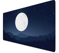 Tappetino Mouse Luna Tappetino Mouse XXL 1200x600mm Mouse Pad Base Antiscivolo Mousepad per Ufficio, Computer, Accessori Scrivania Gaming Migliora la Precisione e la Velocità Desk Mat (Grigio) i3404
