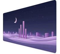 Tappetino Mouse Luna Tappetino Mouse XXL 1200x600mm Mouse Pad Base Antiscivolo Mousepad per Ufficio, Computer, Accessori Scrivania Gaming Migliora la Precisione e la Velocità Desk Mat (Viola) s2339