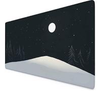 Tappetino Mouse Luna Tappetino Mouse XXL 800x400mm Mouse Pad Base Antiscivolo Mousepad per Ufficio, Computer, Accessori Scrivania Gaming Migliora la Precisione e la Velocità Desk Mat (Nero) b3362