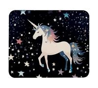 Tappetino Mouse Magic Unicorns Stars Pattern Tappetini Gaming Mouse Pad Base Antiscivolo Accessori Gaming per Ufficio Casa Pc E Laptop L