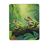 Tappetino Mouse, Many Frogs Sing On The Branches Bordi Cuciti Tappetini per Il Mouse Multifunzionale Tappetino da Gaming per Pc Notebook Computer 25X30cm