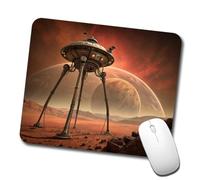 Tappetino Mouse, Martian Tripod War Machine Sci-Fi from War of The Worlds Confortevole Tappetino per Mouse Personalizzato Tappetino da Gaming per Notebook Ufficio Casa 25X30cm
