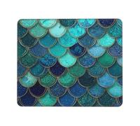 Tappetino Mouse Mermaids Fish Scale Print Mouse Pad Resistente agli Schizzi Tappetino per Mouse Superficie Antipolvere Accessori Gaming per Pc E Laptop Casa Essenziale per Ufficio L