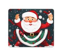 Tappetino Mouse Merry Christmas Santa Claus Mouse Pad Resistente agli Schizzi Tappetini Portatile Tappetino per Mouse per Pc E Laptop Ufficio Computer XL